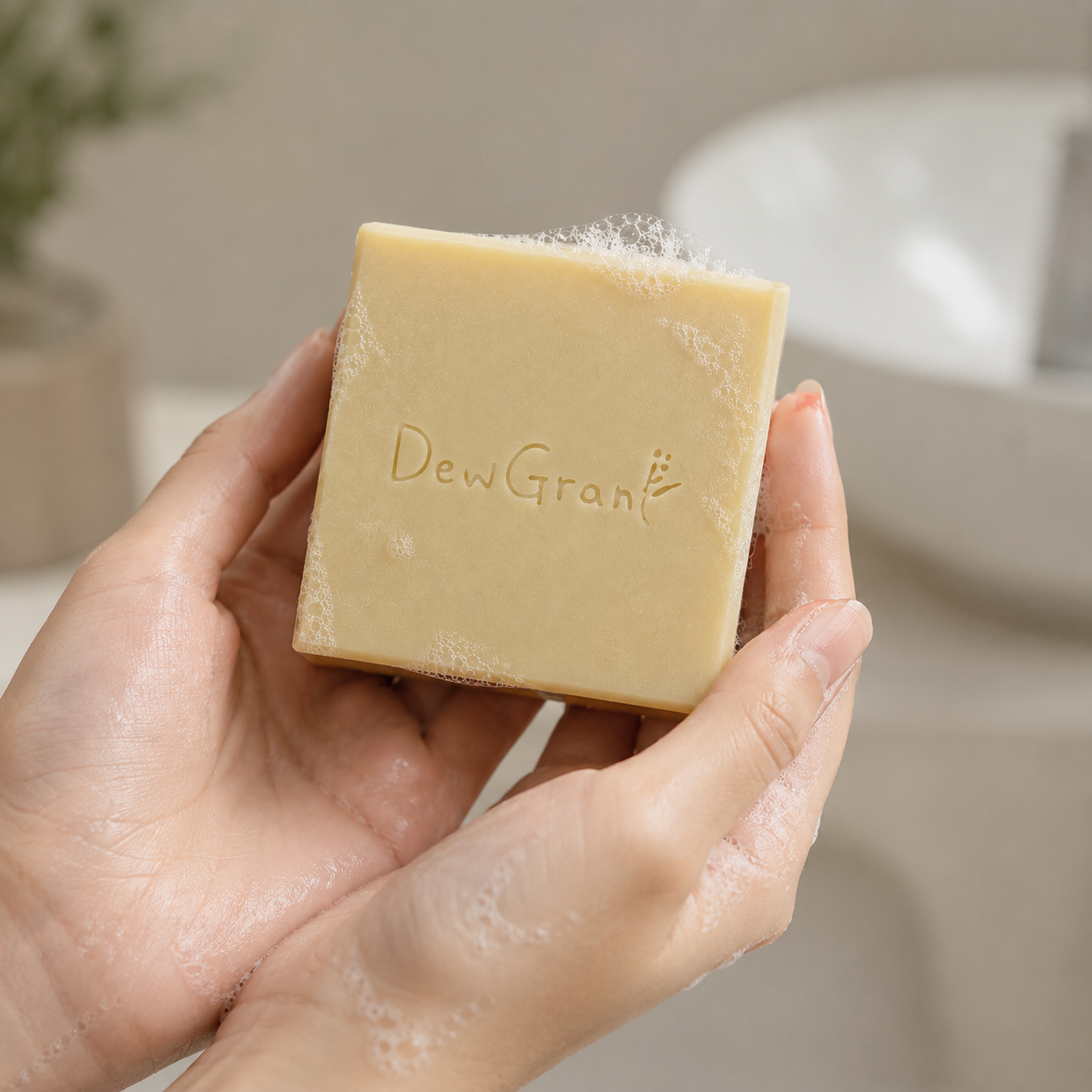 DewGrant Centella Cica Recovery Soap, Ultra Soothing Barrier Support Face and Body Wash for Sensitive Skin, 100g