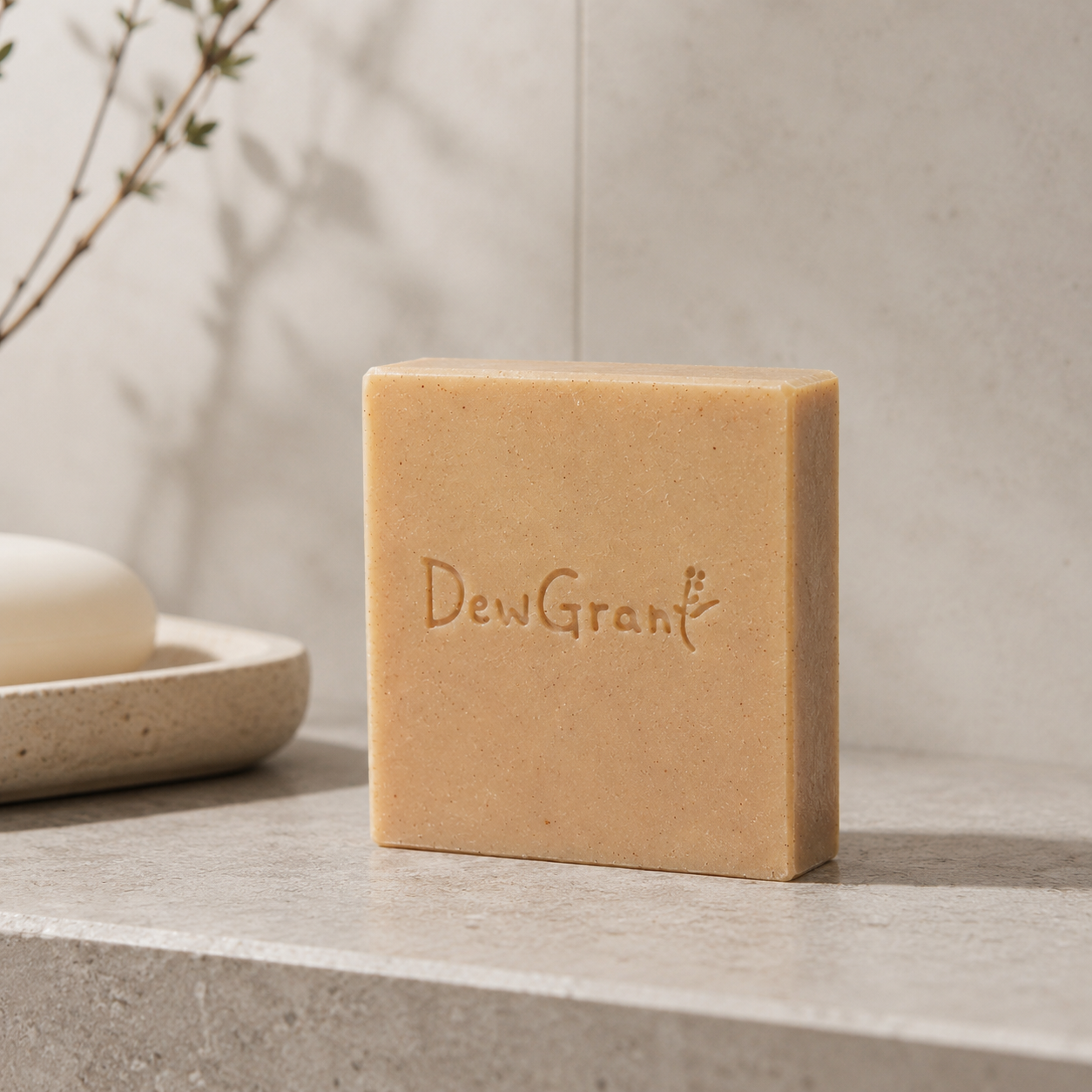 DewGrant Coffee Kitchen Household Soap, All Natural Eco Friendly Dish and Laundry Bar, 100g