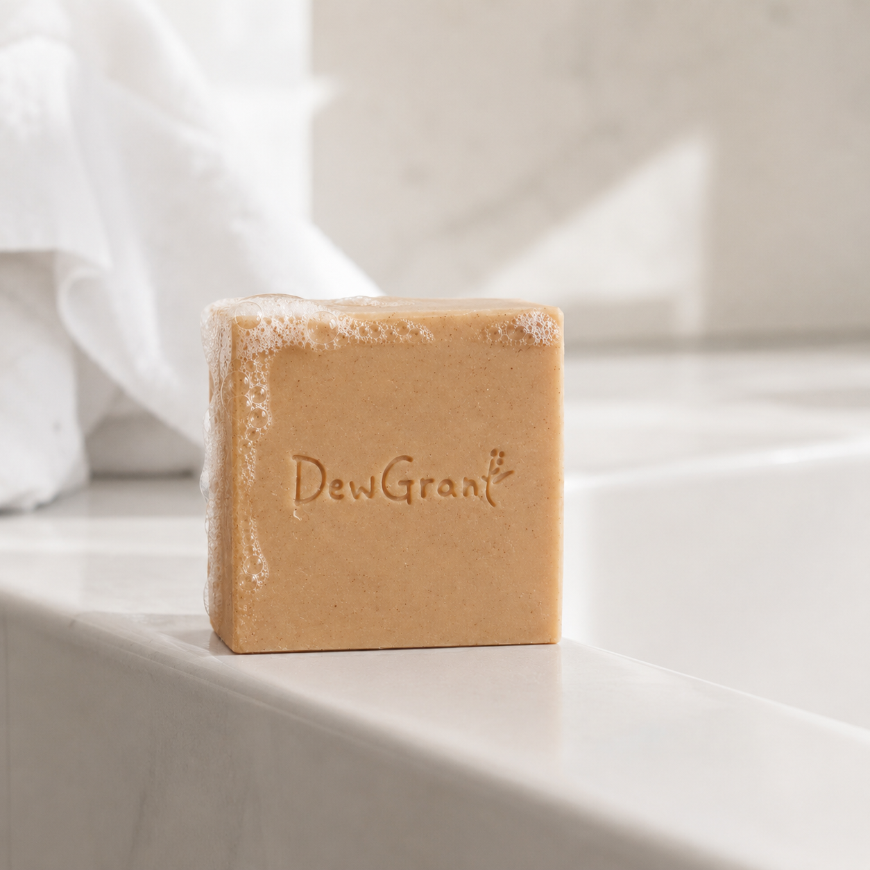 DewGrant Coffee Kitchen Household Soap, All Natural Eco Friendly Dish and Laundry Bar, 100g