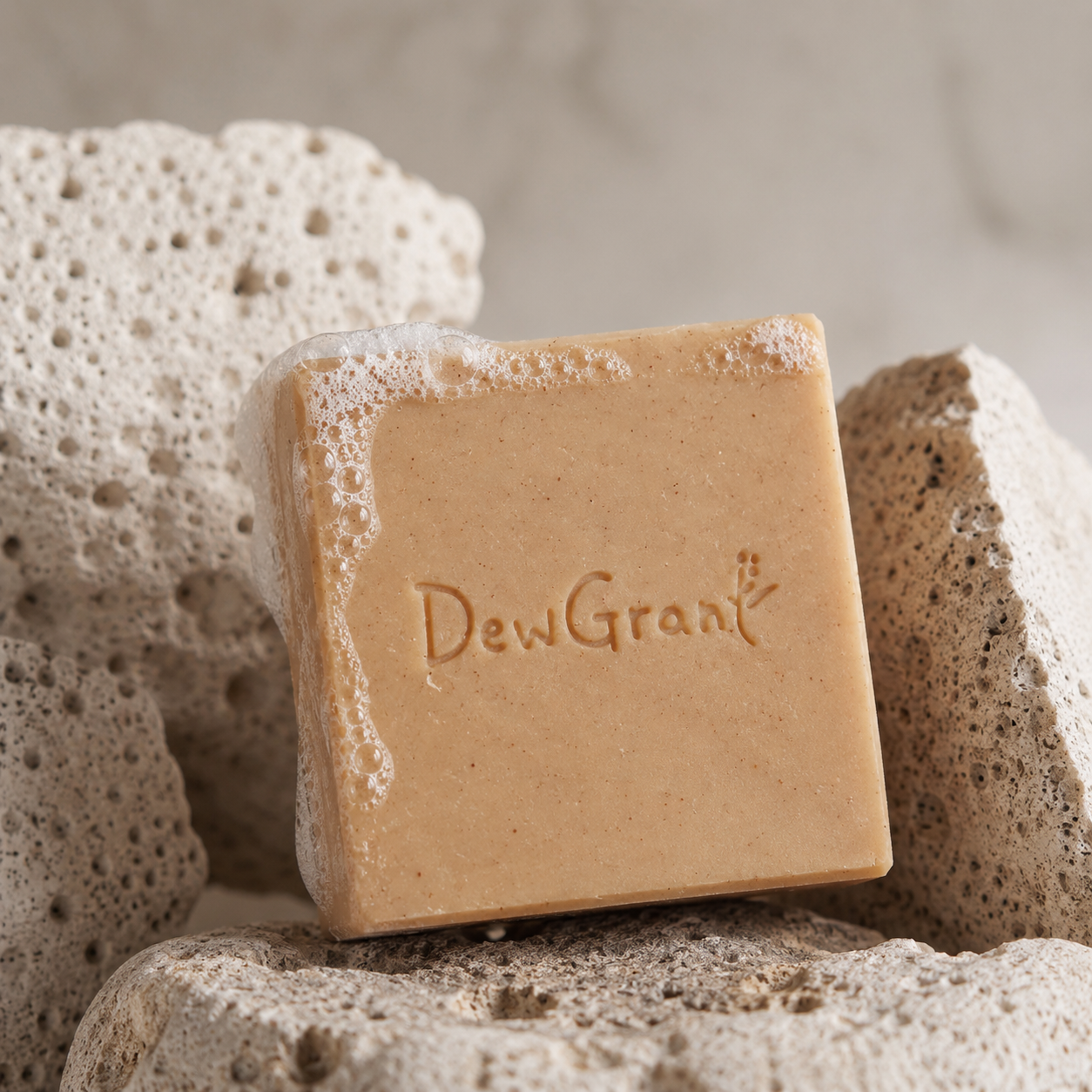 DewGrant Coffee Kitchen Household Soap, All Natural Eco Friendly Dish and Laundry Bar, 100g