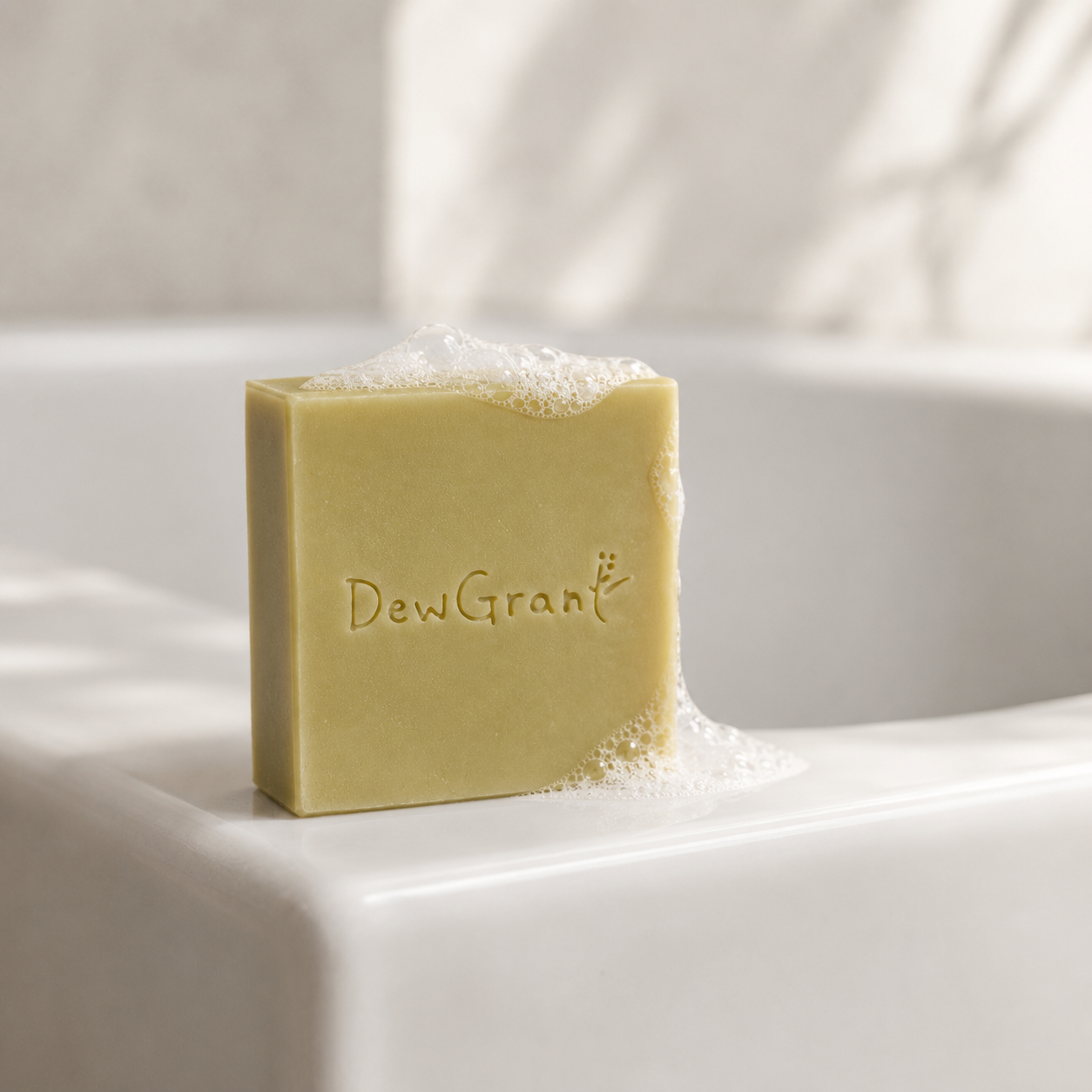 DewGrant Pomelo Leaf Purifying Soap, Traditional Chinese Good Luck Ritual Face and Body Bar, 100g