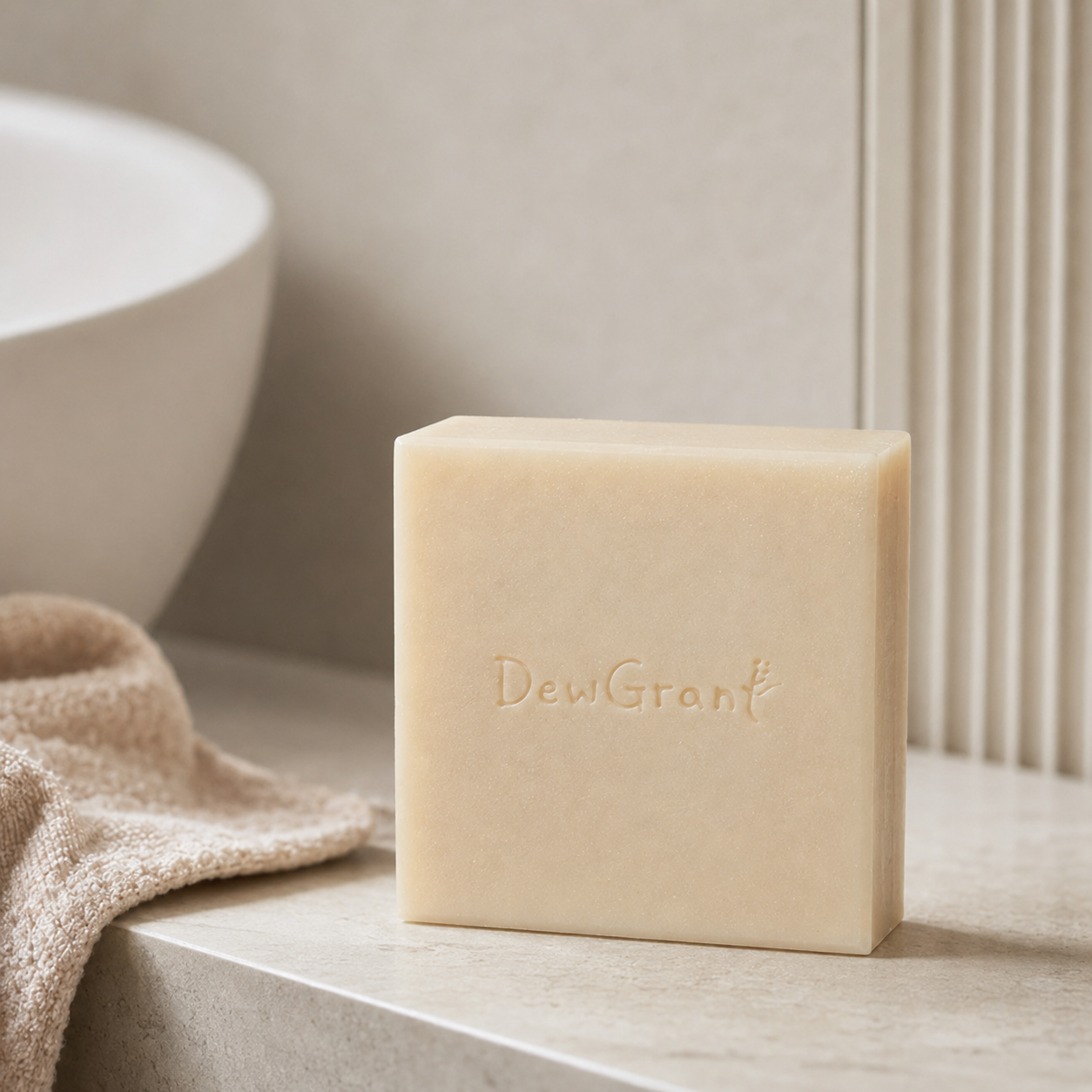 DewGrant Seven Herbs Qi Zi Bai Soap, Pearl and Goat Milk Clarifying Complexion Bar, 100g
