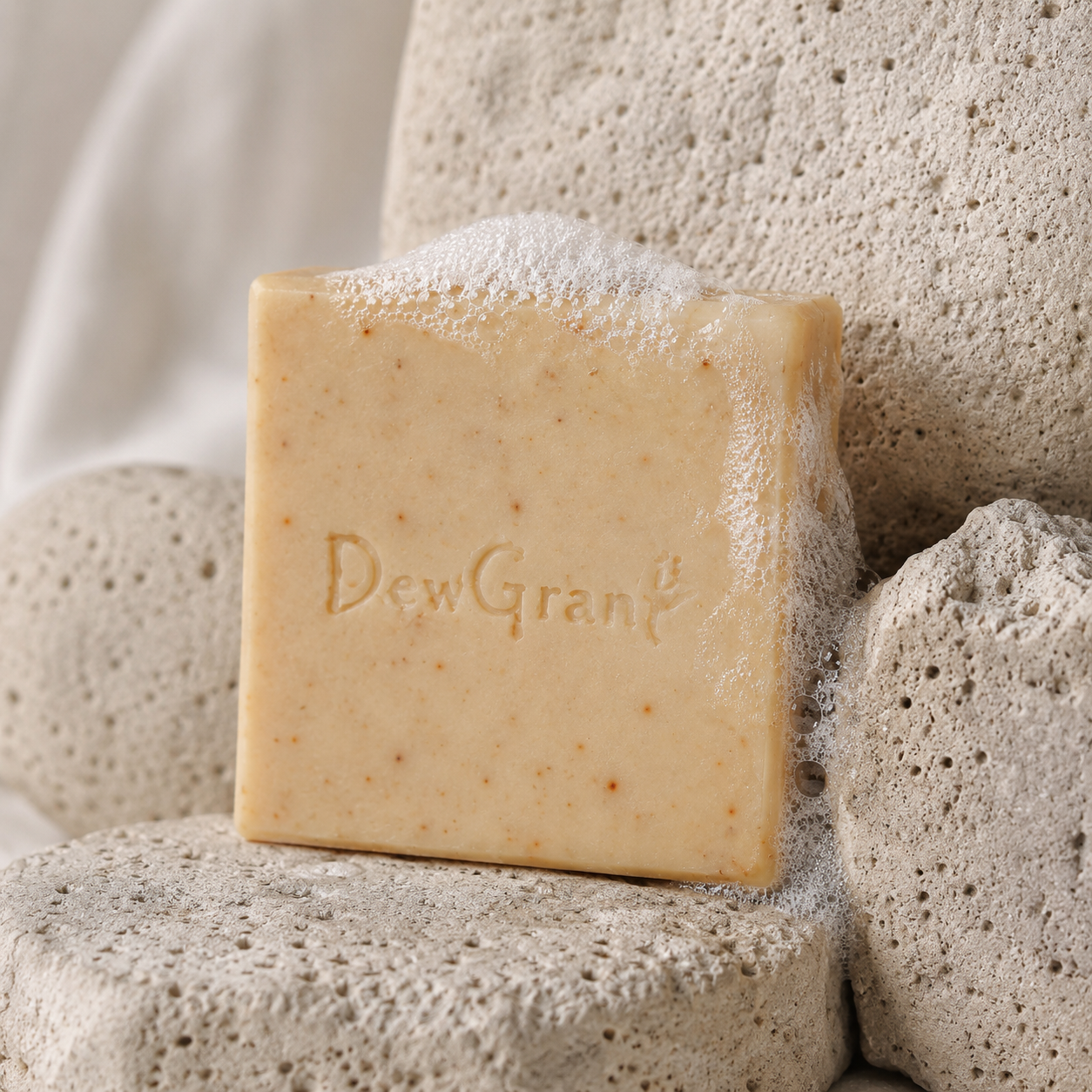 DewGrant Palo Santo Cold Process Soap, Spiritual Holy Wood Aromatherapy Face and Body Bar, 100g
